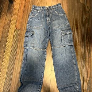 Zara Denim Cargo Jeans